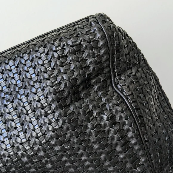 Christian Dior Black Woven Leather Medium Soft Lady Dior Tote Bag - Picture 16 of 16